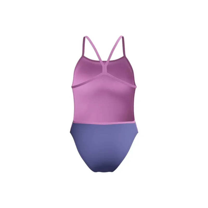 Speedo ClubTrainingPlacementV One piece Swimsuit Women's Pink Blue-1