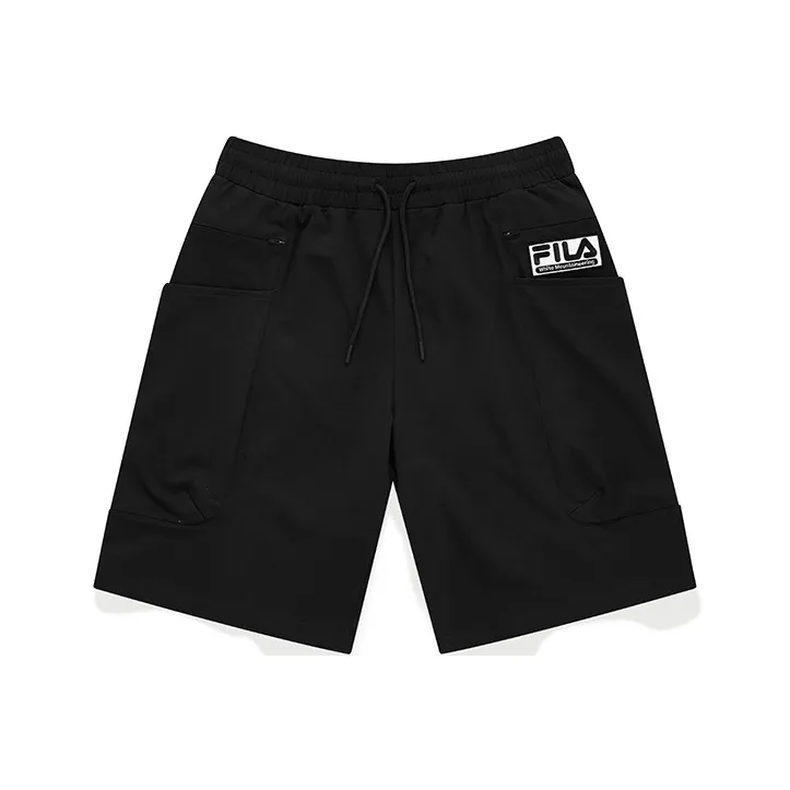 White Mountaineering X FILA FUSION FILA FUSION Hakusan L Collaboration Collection Sports Shorts Men Pitch Black-0