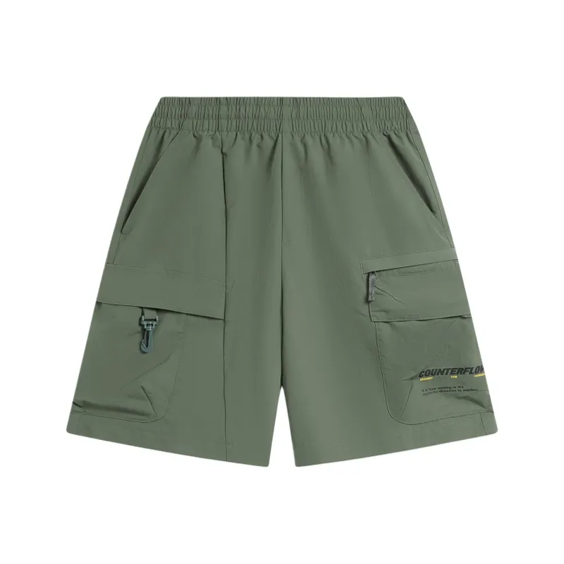 LiNing CF Tracing Casual Shorts Men's Mystic Green Onion-0