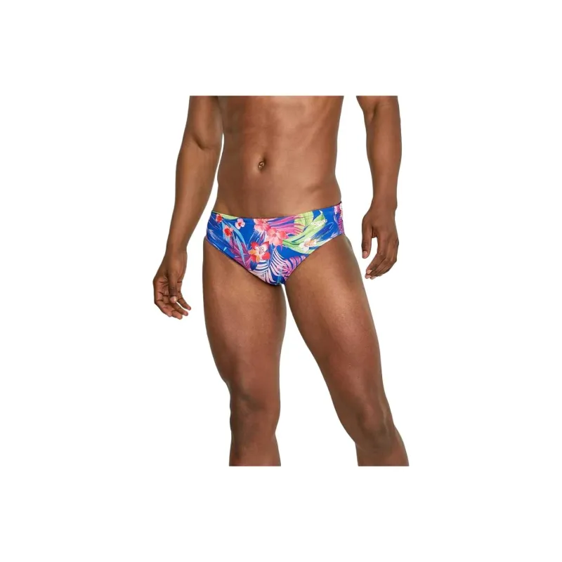 Speedo Men's Printed One Brief Cobalt Blue Swimming Shorts Men's-14