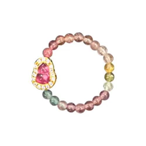 Oriental Jade Tourmaline Rings Women's