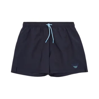 EMPORIO ARMANI Swim Shorts With Two tone Eagle Embroidery