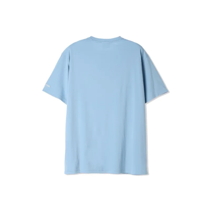 Columbia Lake Arrowhead T Shirt Men's Ripple Blue-1