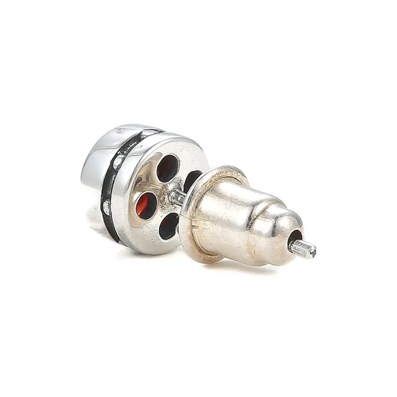 Ruibeila 925 Sterling Silver Stud Earrings Trendy Men's-4