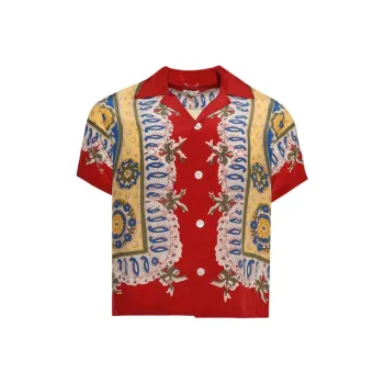BODE Bricolage Short Sleeve Shirt