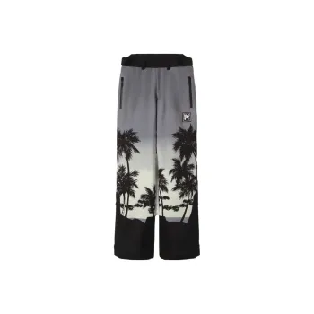PALM ANGELS Palm Printed Straight Leg Padded Ski Bottoms