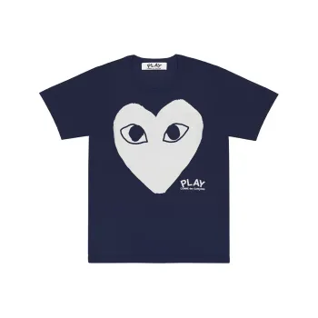 CDG Play T Shirt Women's Marine Blue