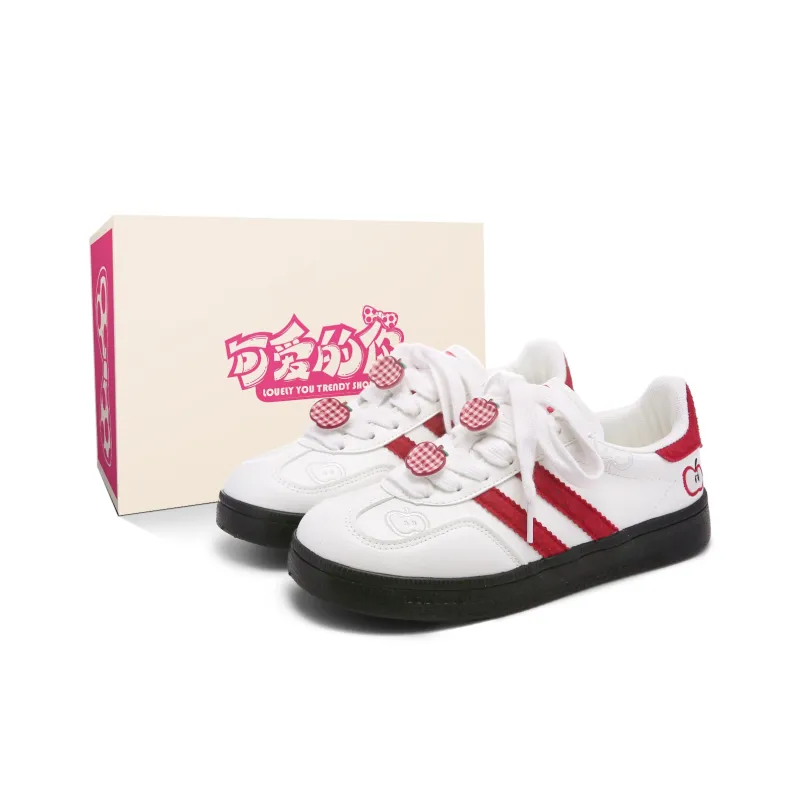 Lovely You Abrasion Resistant Lightweight Slip Resistant Low Top Skateboard Shoes Women's-21