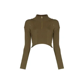 Jacquemus FW21 Slim Fit Sweater Women's Khaki