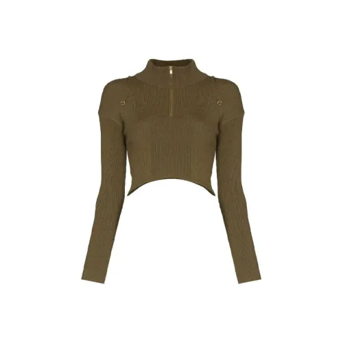 Jacquemus FW21 Slim Fit Sweater Women's Khaki