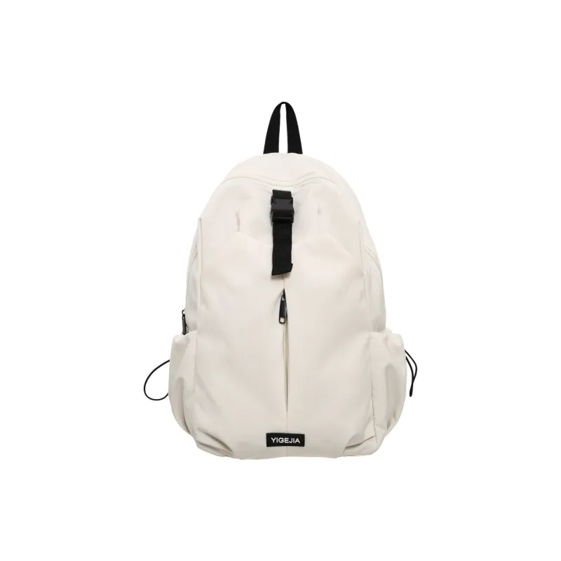 URBAN FOREST Nylon Backpack Unisex Orange/Army Green/Ecru/Black/Dark Blue-9