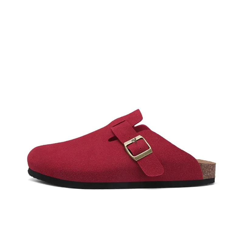 VAEL Rubber Sole Odor Resistant Abrasion Resistant Slip Resistant Antibacterial Closed Toe Slippers Unisex-20
