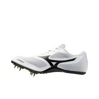 Mizuno X Sprint White Black Track And Field Shoes Unisex Low Top