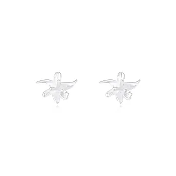 Love Link 925 Sterling Silver Stud Earrings Women's