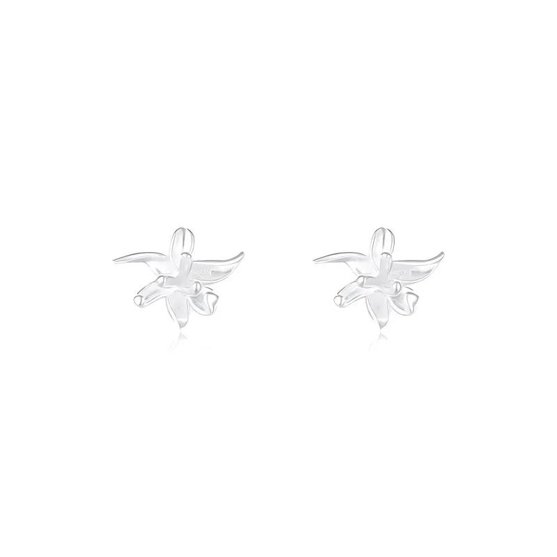 Love Link 925 Sterling Silver Stud Earrings Women's-0