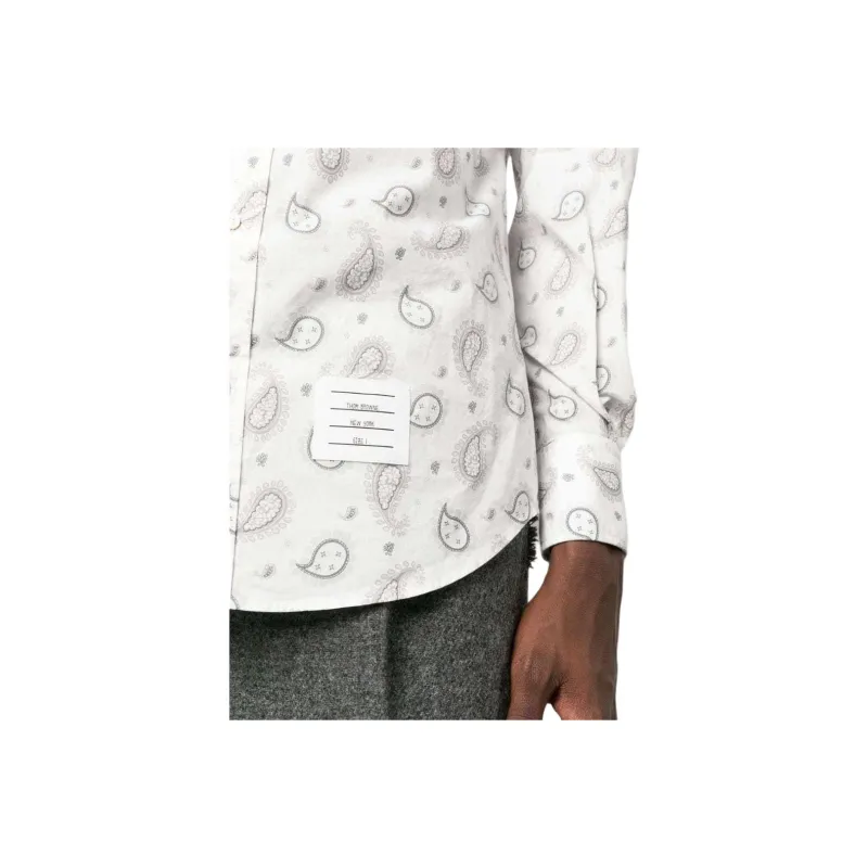 THOM BROWNE Shirts Men White-4