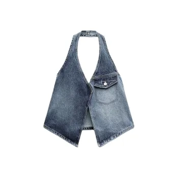 ZARA Tank Tops Women's Blue