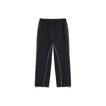 PEACEBIRD MEN Casual Pants Men Black Loose Fit