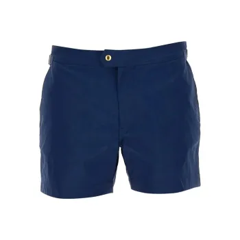 TOM FORD Mid Rise Side Buckled Swim Shorts