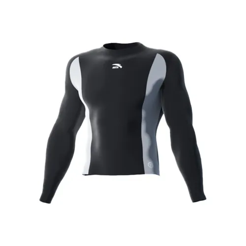 Anta Men's Swimwear Men's Black Long Sleeved[Sun Protection UPF50]