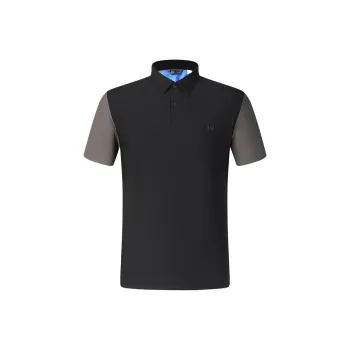 FILA Golf Series SS25 Polo Shirt Men's Pitch Black