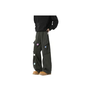 D&W Casual Pants Unisex Army Green