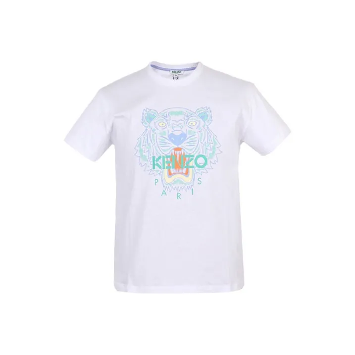 KENZO Tiger Print Short sleeved T shirt-0