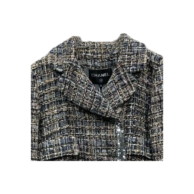 CHANEL Jackets Coats Women's Black-4