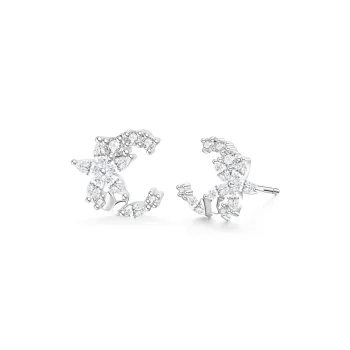 Love Link 999 Fine Silver Stud Earrings Women's
