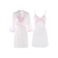 Purple White Nightgown+Sleep Robe