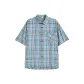 [8851 Short-Sleeved]Blue Plaid