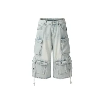GBXM Denim Shorts Unisex Blue