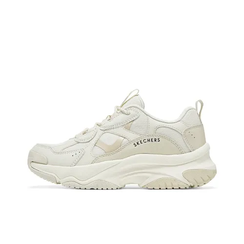 Skechers Street Mantle Moon shoes platform Anti Slip Wear Resistant Low Top Chunky Sneakers Women's Ecru