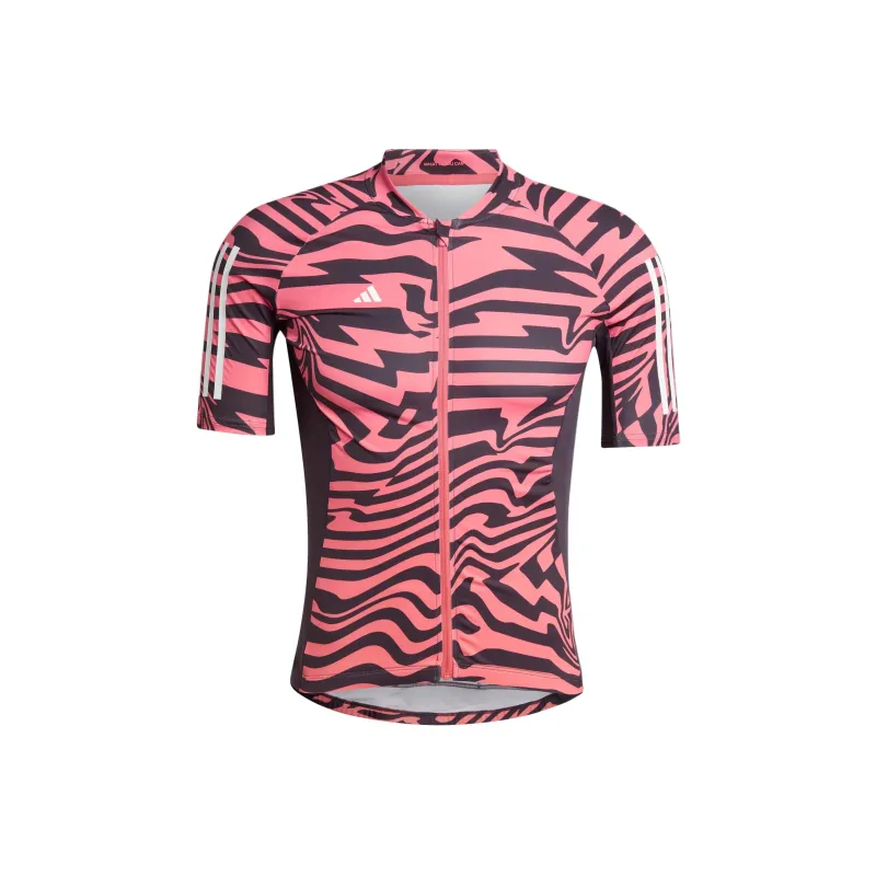 Adidas Essentials 3 Stripes Fast Zebra Cycling Jersey-0