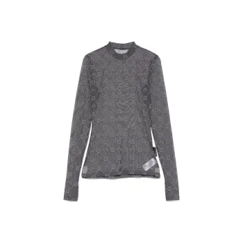 Marine Serre Flocked moonogram T shirt