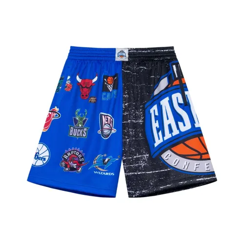 Mitchell & Ness Basketball Shorts Men's Multicolor Blue & Black