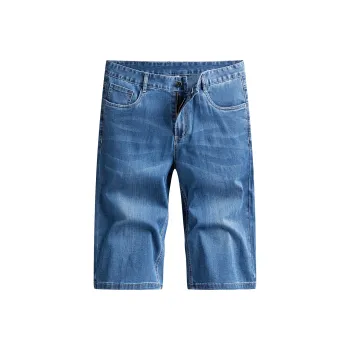 PIERRE CARDIN Knitted Fabric Denim Shorts Men's