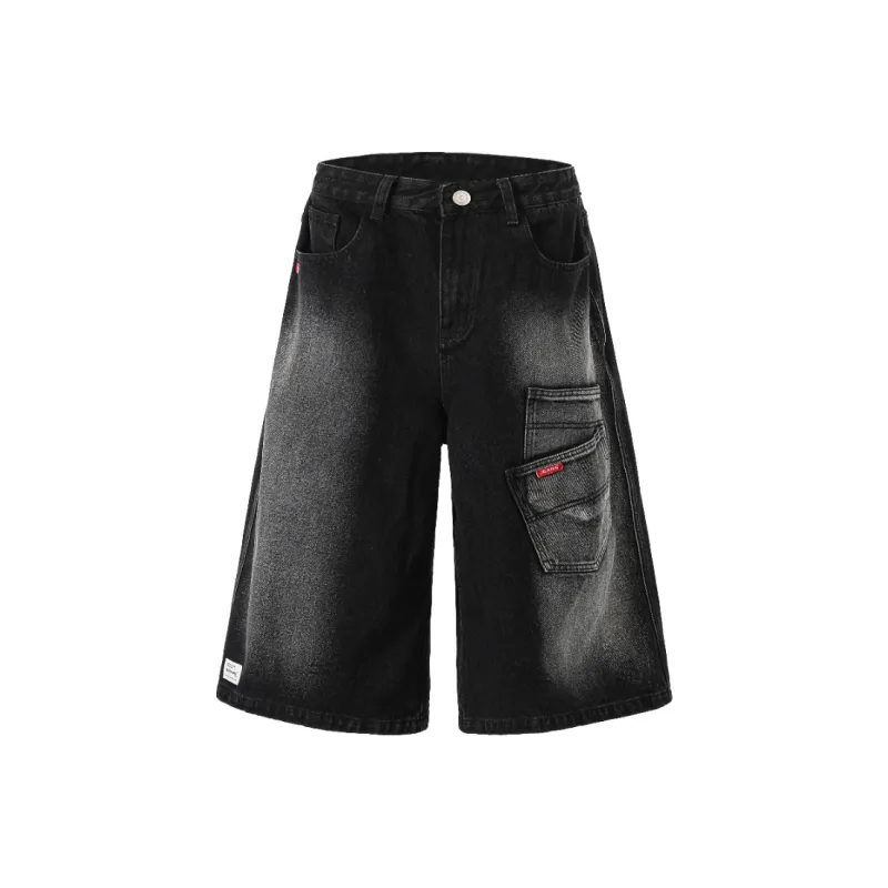 KEIRANDUN Denim Shorts Unisex-0