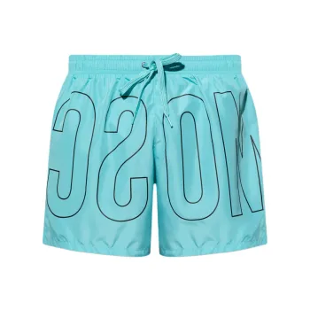 MOSCHINO Logo Printed Drawstring Swim Shorts