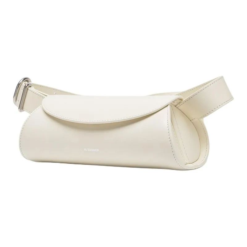 JIL SANDER Cannolo Calfskin Shoulder Bag Mini Women's Ecru-1