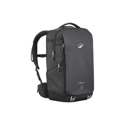 DECATHLON Mountaineering Bag Outdoor Bag Polyester 30L Black Unisex