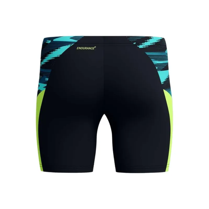 Speedo Endurance+ Max Splice Swimming Shorts Men's Black/Yellow-1