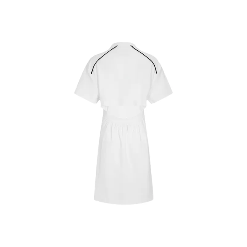 CALVIN KLEIN Short Sleeved Dress Women's White-1