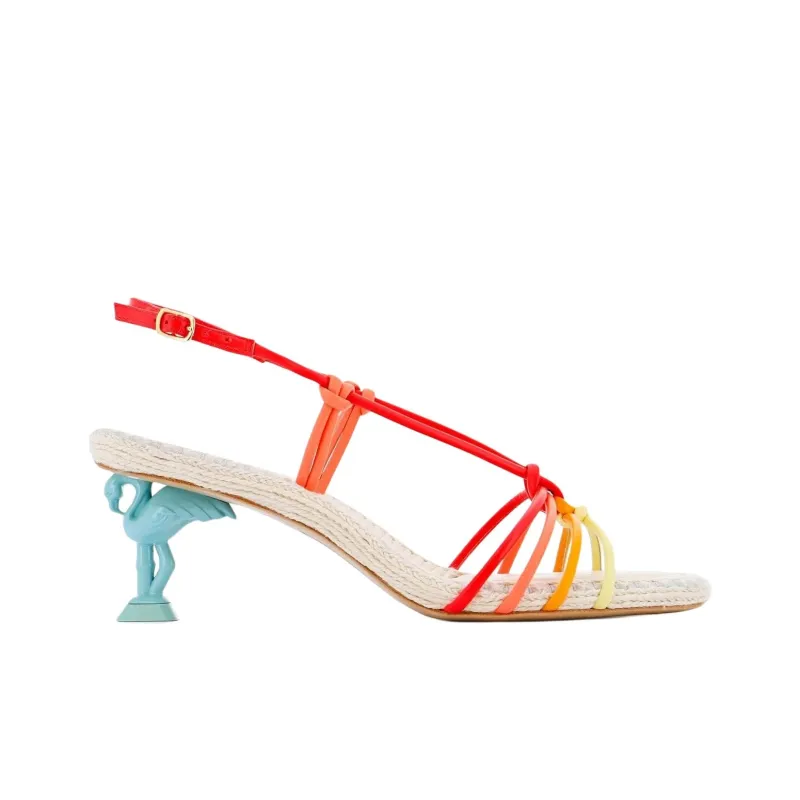 Sophia Webster Flo Copacabana One Strap Sandals 6cm Women's Red-1