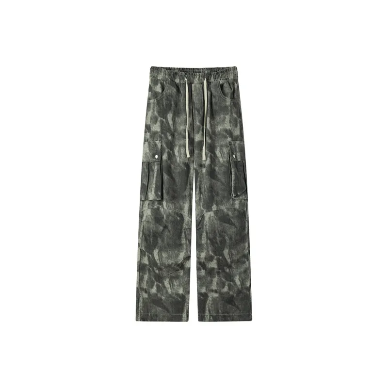 ALang Studio Casual Pants Unisex Tie-dye Camouflage-0
