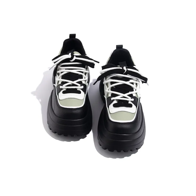 DAPHNE Shock Absorbers With Slip Resistant And Abrasion Resistant Properties Low Top Chunky Sneakers Women's-6