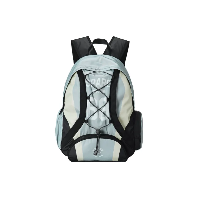 Spare No Pains. Polyester Backpack Unisex Gray-0
