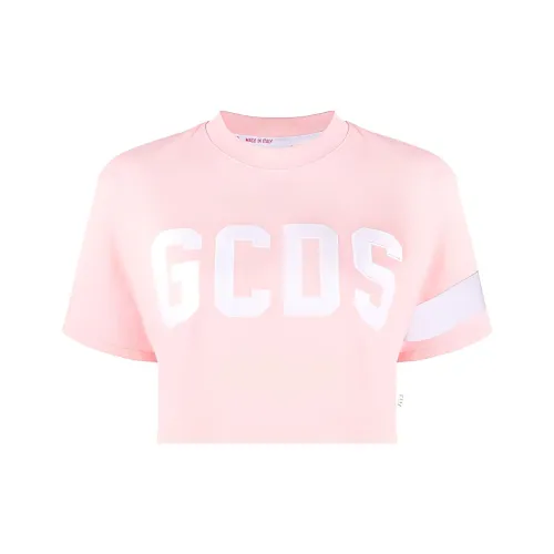 GCDS 핑크 여성 크롭 탑