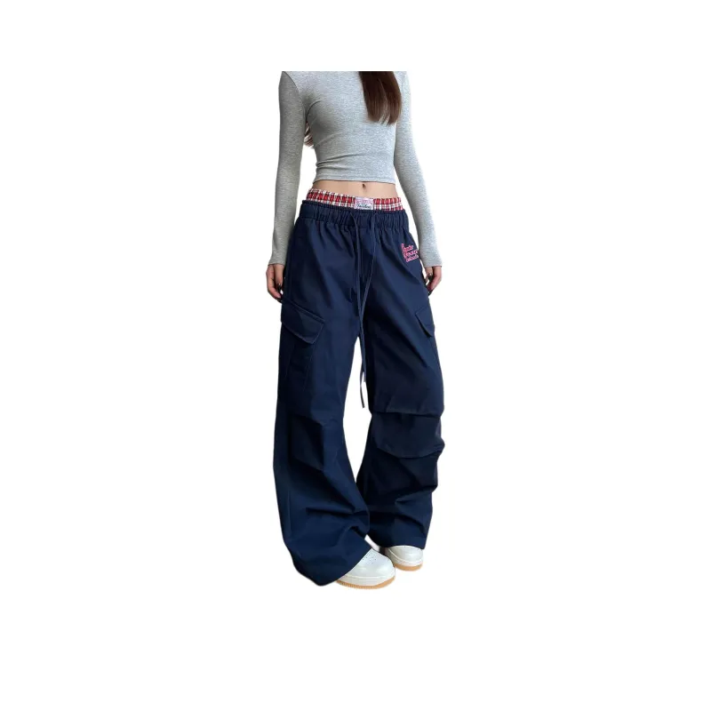 Pirkadat Casual Pants Unisex Navy Blue-0