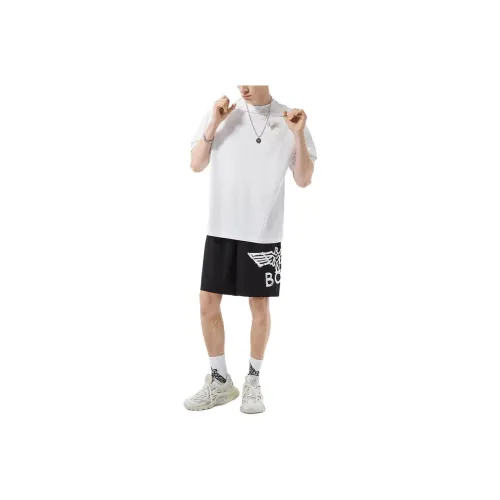 Boy London Casual Shorts Unisex White Logo